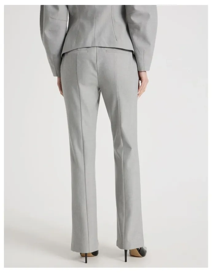 Blaq Split Hem Tailored Pant in Grey