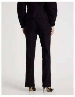 Blaq Split Hem Tailored Pant in Black