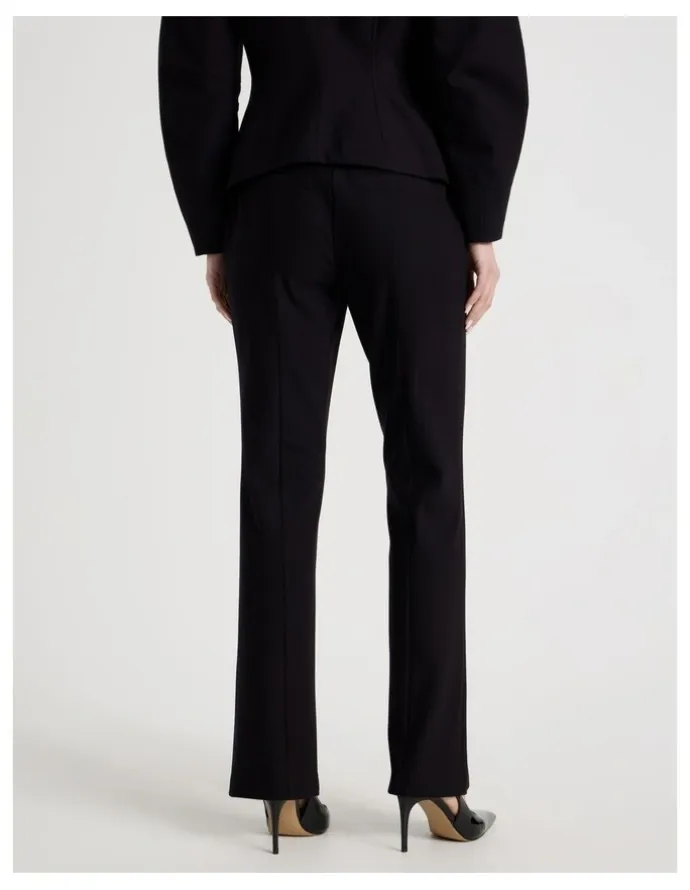 Blaq Split Hem Tailored Pant in Black