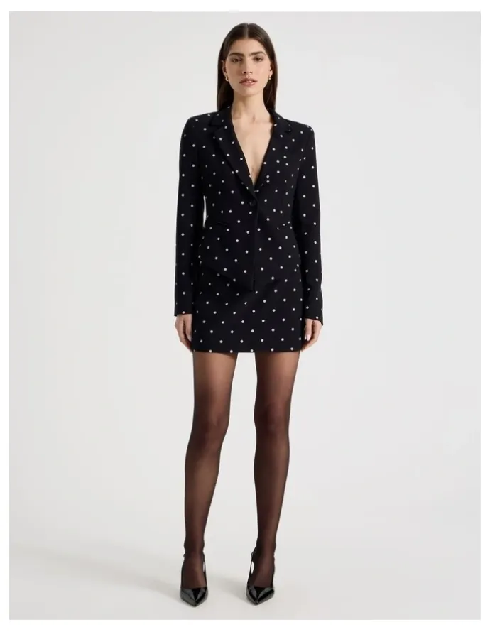 Blaq Spot Mini Skirt in Black