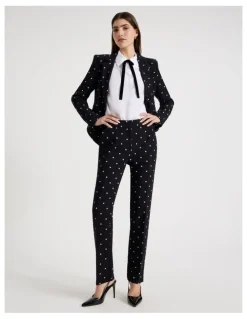 Blaq Spot Tapered Leg Pant in Black
