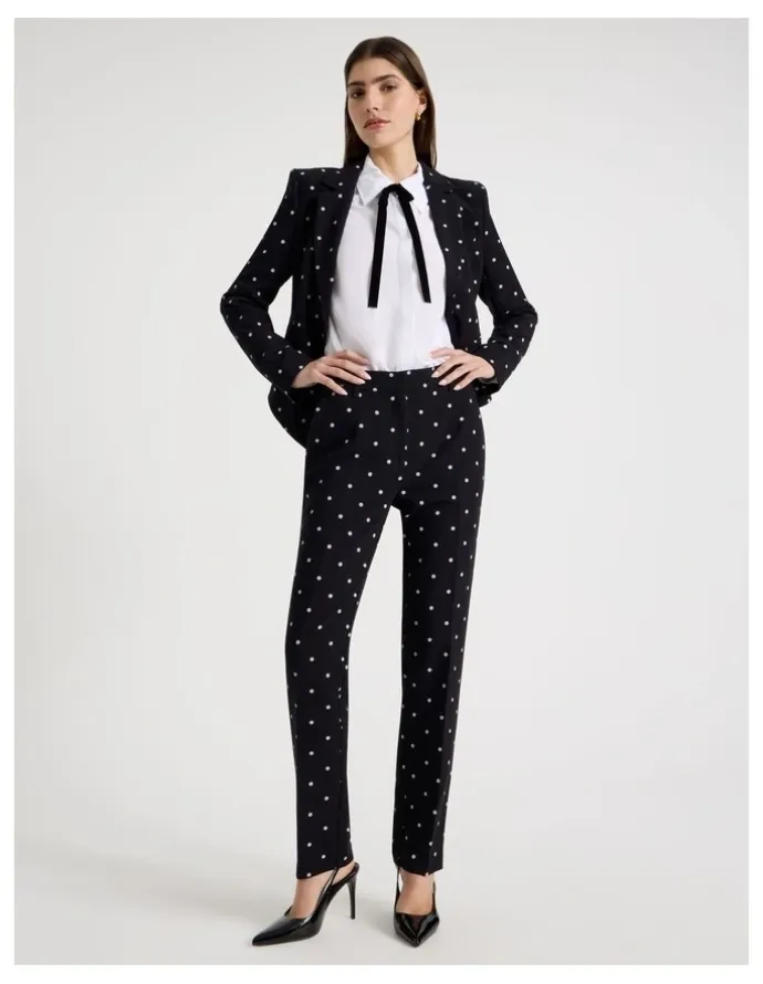 Blaq Spot Tapered Leg Pant in Black