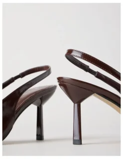 Blaq Breanna Heeled Shoes in Choc Glaze
