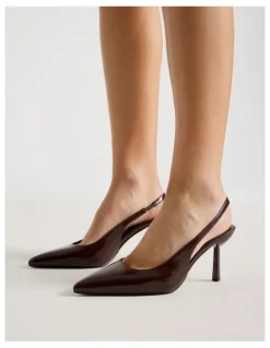 Blaq Breanna Heeled Shoes in Choc Glaze