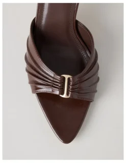 Blaq Nezahlia Sandal in Chocolate