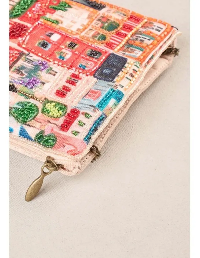 Blue Illusion Amour Print Cos Bag in Multicolour