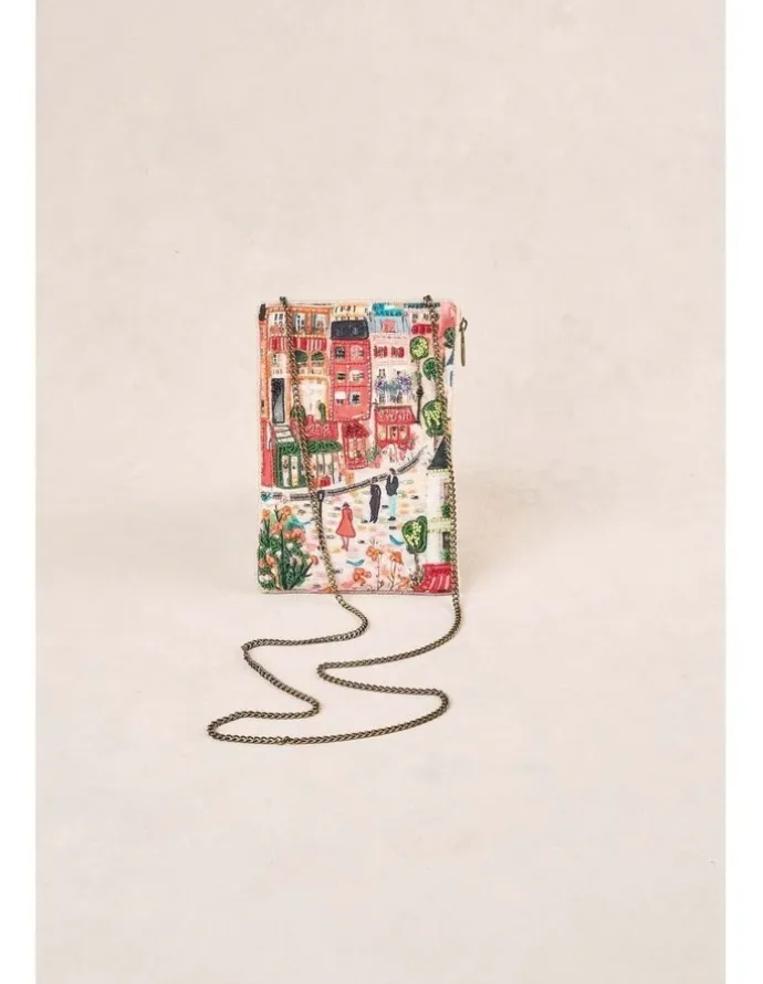 Blue Illusion Amour Print Cos Bag in Multicolour