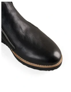Blue Illusion Anais Double Zip Boot in Black
