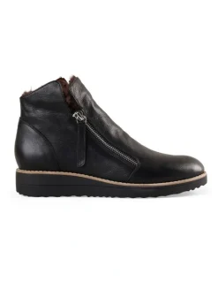 Blue Illusion Anais Double Zip Boot in Black