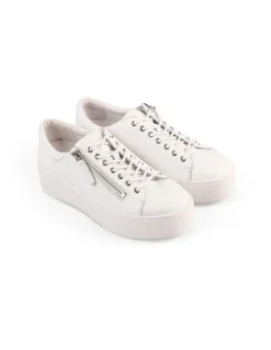 Blue Illusion Anna Sneaker in White