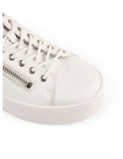 Blue Illusion Anna Sneaker in White