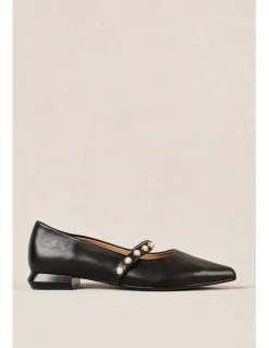 Blue Illusion Audrey Ballet Flat in Black