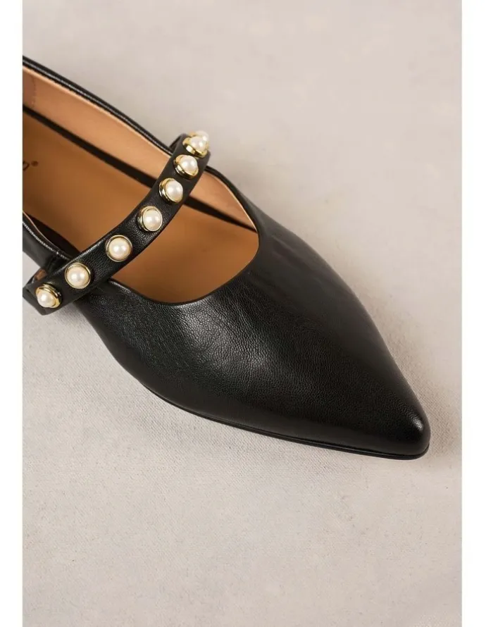 Blue Illusion Audrey Ballet Flat in Black