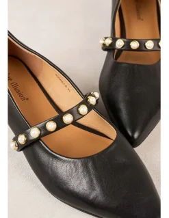 Blue Illusion Audrey Ballet Flat in Black