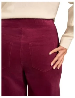 Blue Illusion Bengajean(R) Wide Leg Velvet - Plum