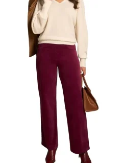 Blue Illusion Bengajean(R) Wide Leg Velvet - Plum