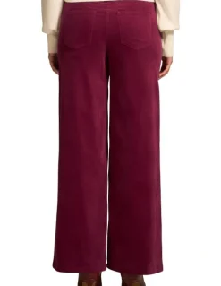 Blue Illusion Bengajean(R) Wide Leg Velvet - Plum