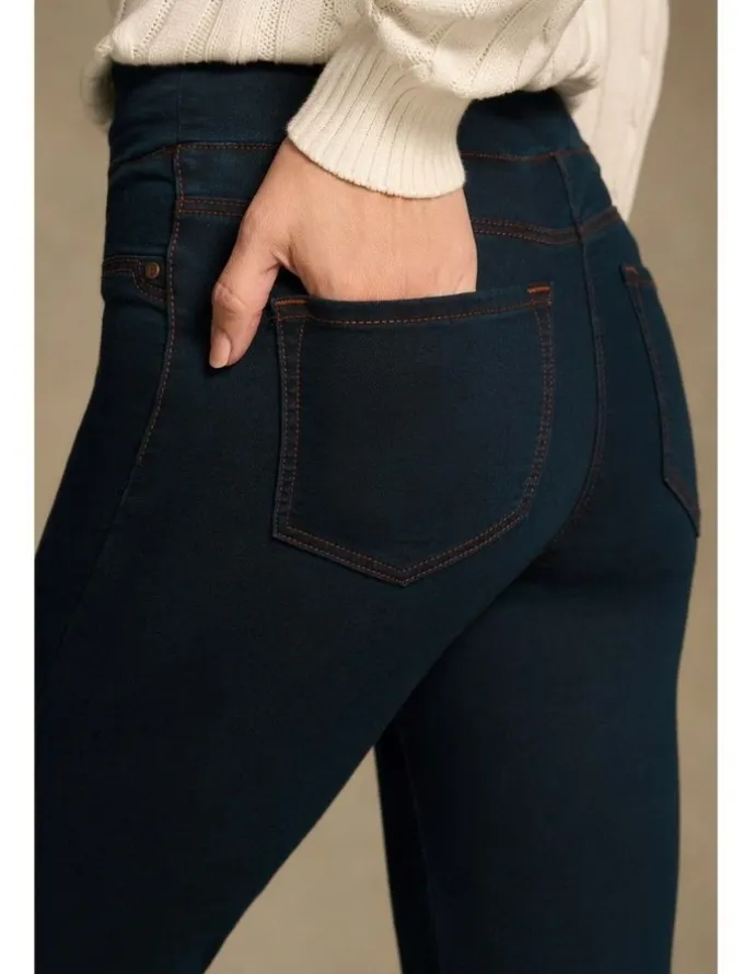 Blue Illusion Bengajean(R) Good Earth Cotton(R) 7/8 Skinny Leg - Clean Denim Blue