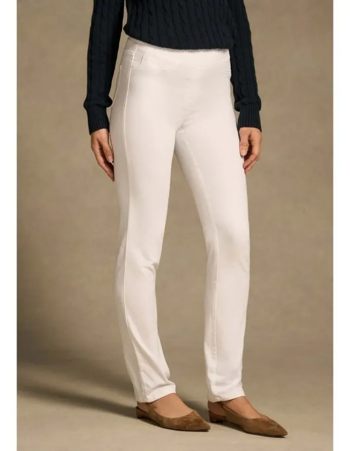 Blue Illusion Bengajean(R) Full Length Straight Leg - White