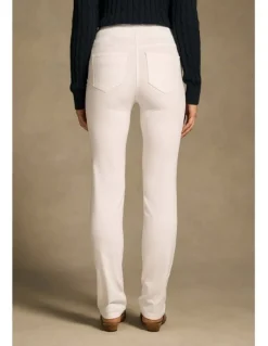 Blue Illusion Bengajean(R) Full Length Straight Leg - White