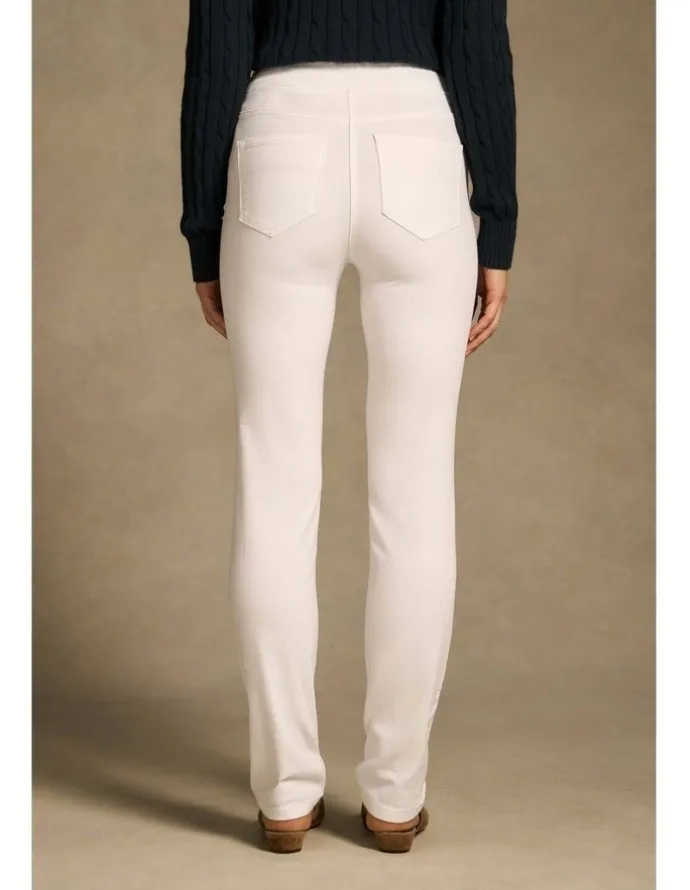 Blue Illusion Bengajean(R) Full Length Straight Leg - White