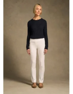 Blue Illusion Bengajean(R) Full Length Straight Leg - White