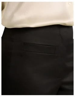 Blue Illusion High Waisted Bootleg Pant - Black
