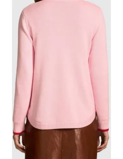 Blue Illusion Knitted Poodle Jumper - Chienne Print