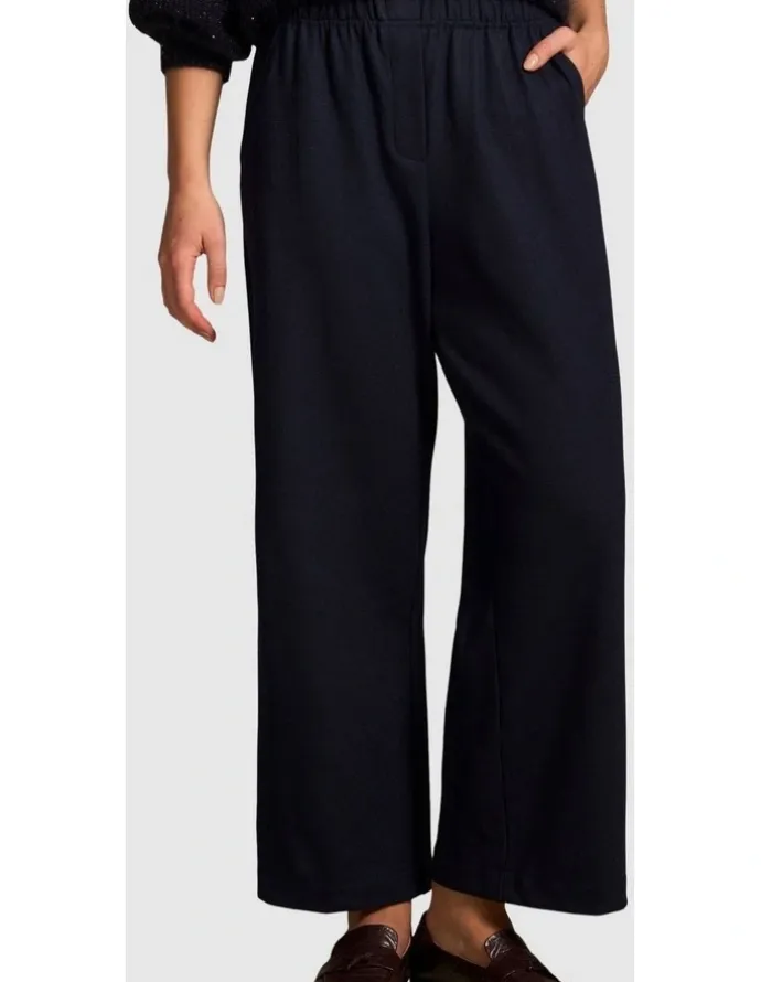 Blue Illusion 7/8th Boiled Wool Pant - Indigo
