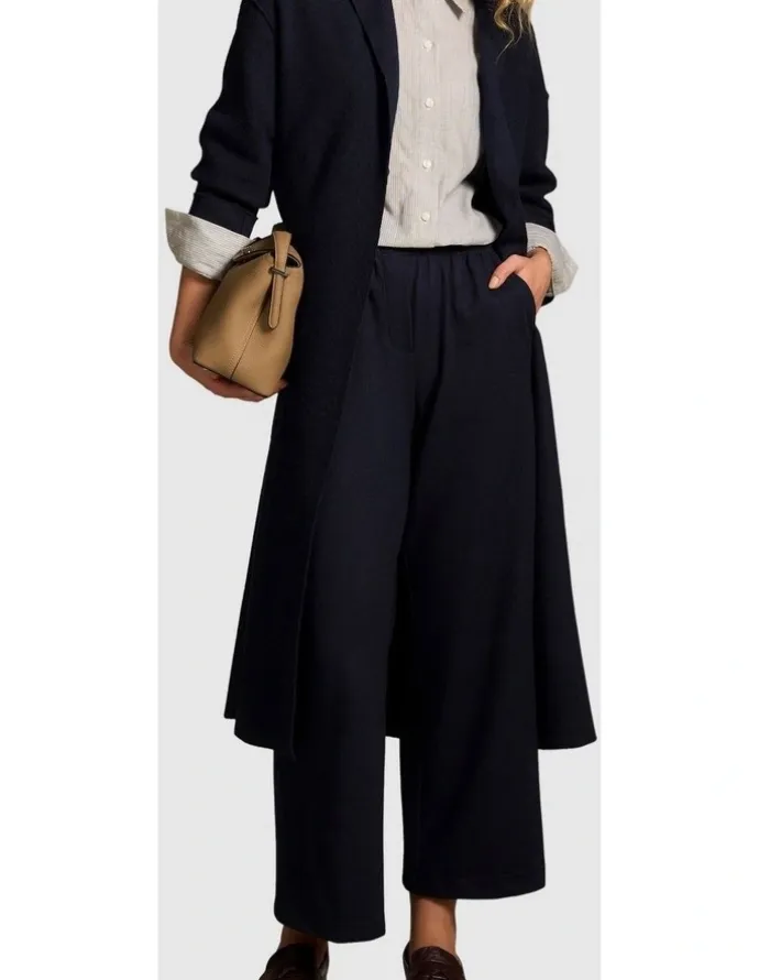 Blue Illusion 7/8th Boiled Wool Pant - Indigo
