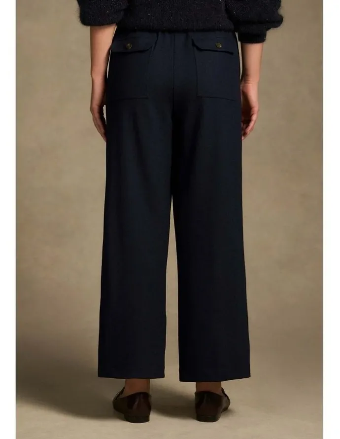 Blue Illusion 7/8th Boiled Wool Pant - Indigo