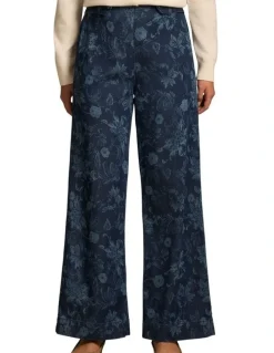 Blue Illusion Wide Leg Jeans - Sienna Laser Print