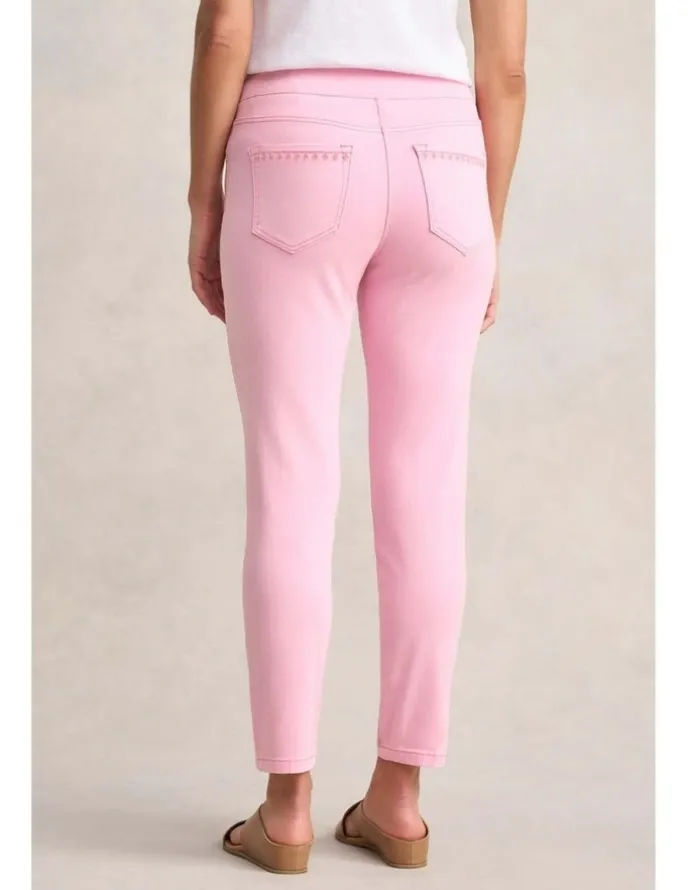 Blue Illusion Bengajean(R) Embroidered Pocket - Petal Pink