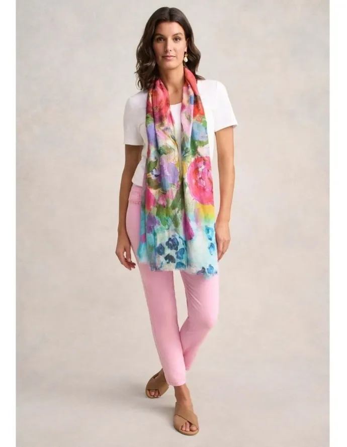 Blue Illusion Bengajean(R) Embroidered Pocket - Petal Pink
