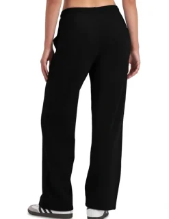Bonds Cotton Fleece Straight Leg Trackie in Nu Black