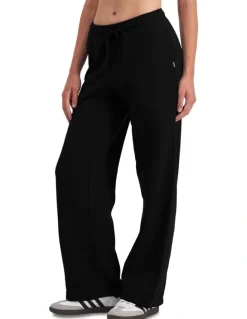 Bonds Cotton Fleece Straight Leg Trackie in Nu Black