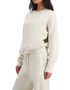 Bonds Cotton Sweat Fleece Pullover in Polar Marle