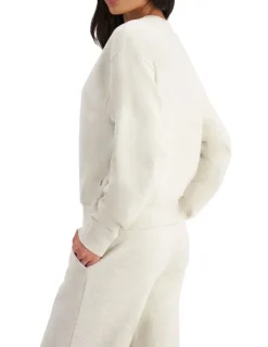Bonds Cotton Sweat Fleece Pullover in Polar Marle