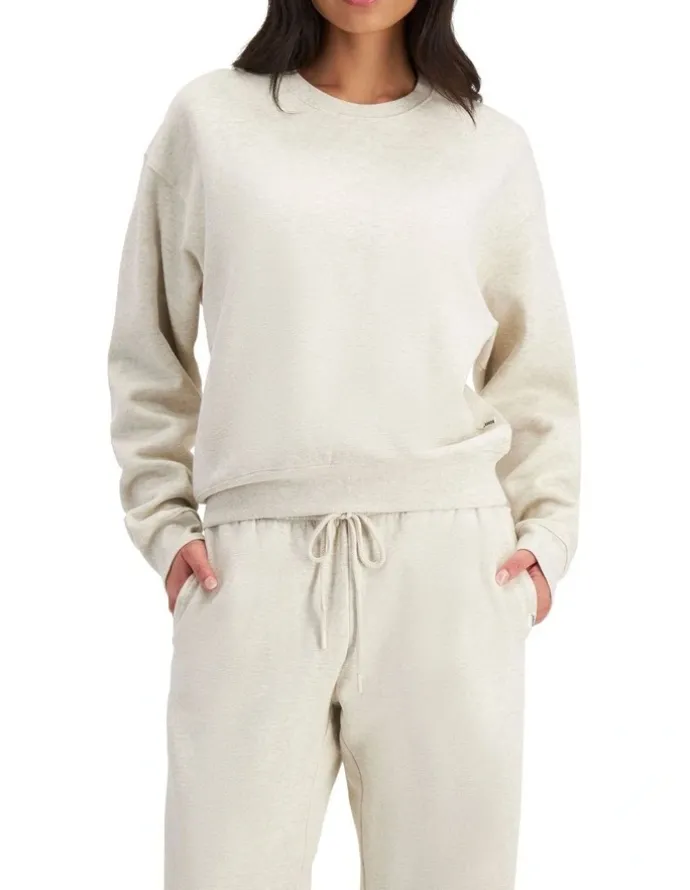 Bonds Cotton Sweat Fleece Pullover in Polar Marle