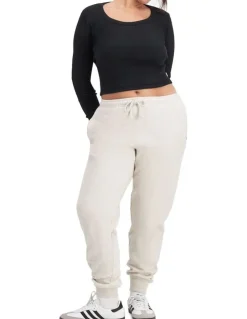 Bonds Cotton Sweats Fleece Skinny Trackie in Polar Marle