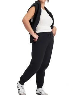 Bonds Cotton Sweats Fleece Skinny Trackie in Nu Black