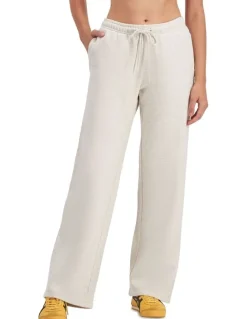 Bonds Cotton Sweats Fleece Straight Leg Trackie in Polar Marle