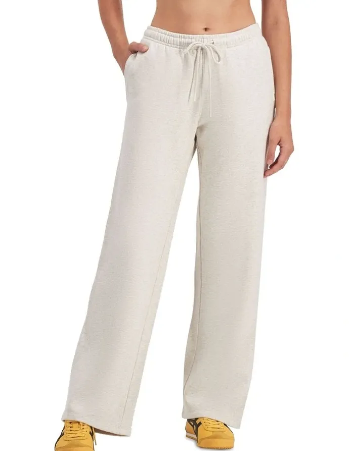 Bonds Cotton Sweats Fleece Straight Leg Trackie in Polar Marle