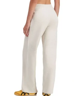 Bonds Cotton Sweats Fleece Straight Leg Trackie in Polar Marle