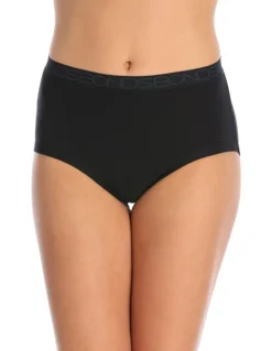 Bonds Cottontails Full Brief 3 Pack in Black