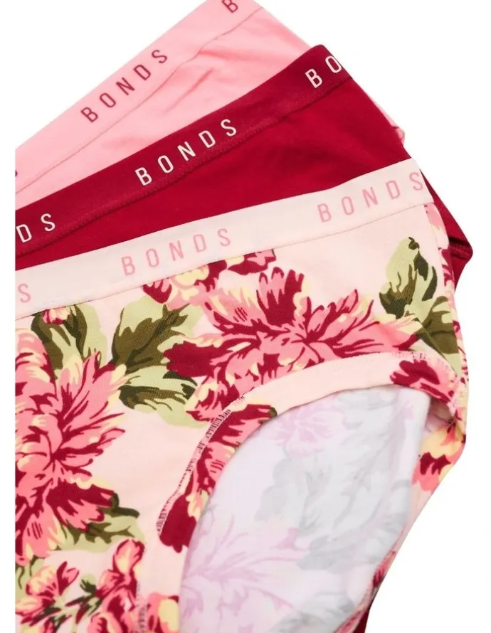 Bonds Cottontails Midi Briefs 3 Pack in Multi