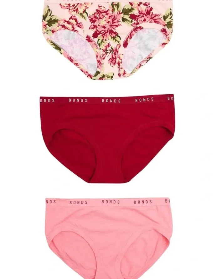 Bonds Cottontails Midi Briefs 3 Pack in Multi