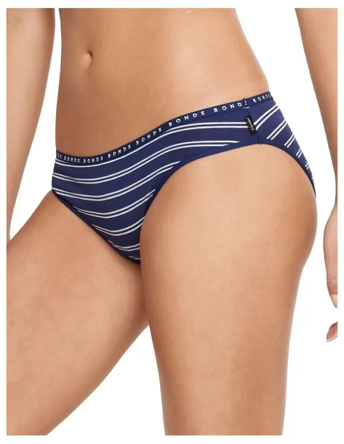 Bonds Hipster Bikini Brief 3 Pack in Navy