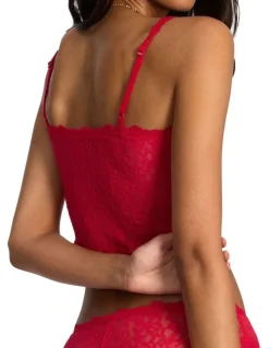 Bonds Icons Lace Cropped Cami in Engine Room