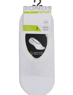 Bonds Mesh Footlet Pack Of 2 in White